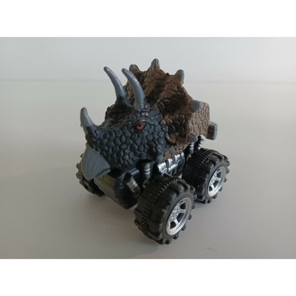 Dino Baby Pull Back Car Brown Vehicle Toy with Big Tire Wheels Toys For Kids - Picture 7 of 12